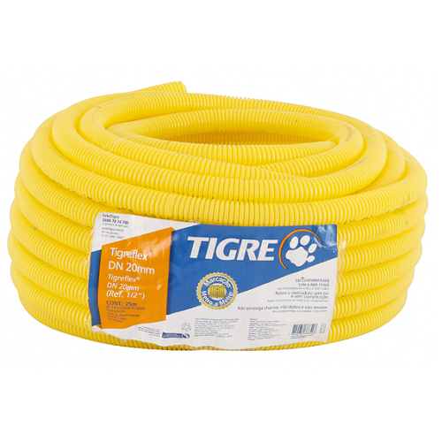 Conduíte Flexível Amarelo de 20mm TigreFlex